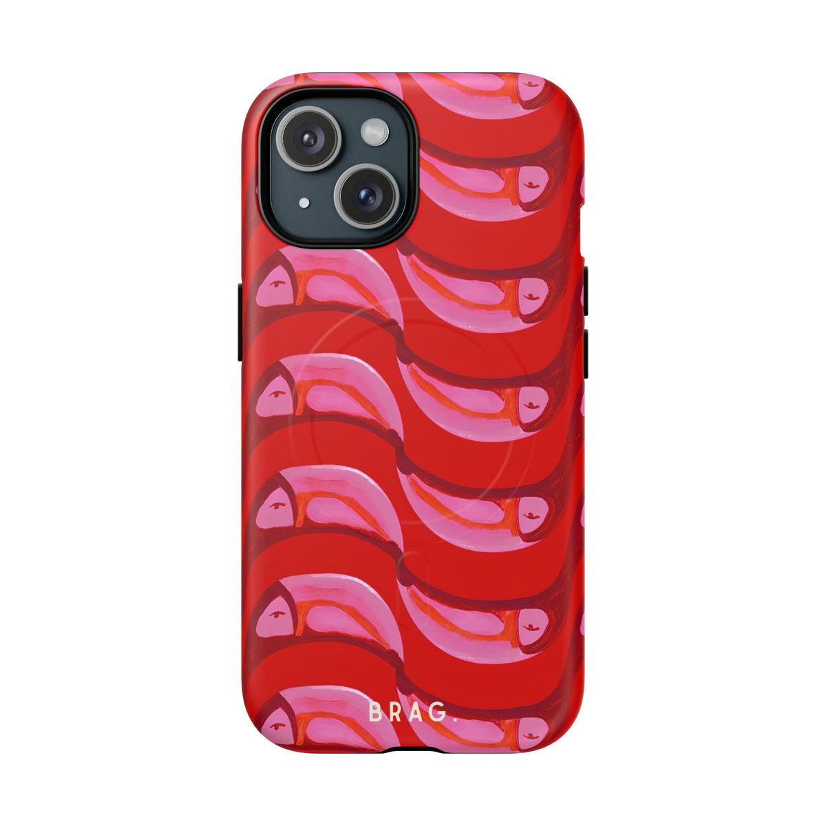 Pink Current MagSafe Tough Phone Case — Magnetic Protective Cover