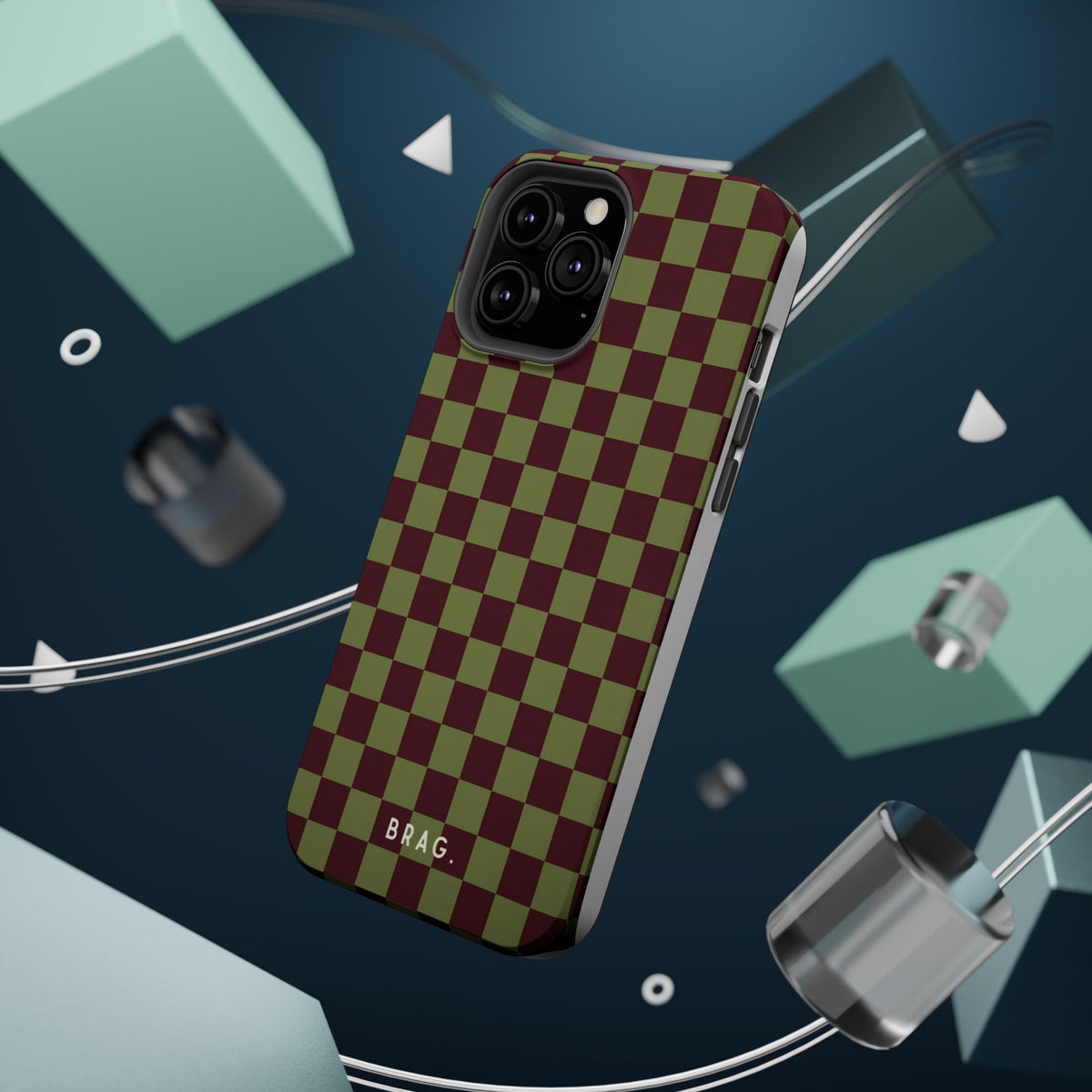 Lucky Check Magnetic Impact-Resistant Phone Case