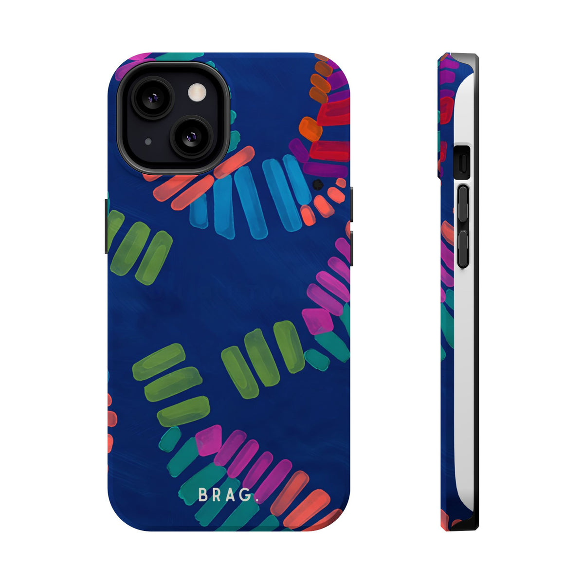Blue Palm Magnetic Impact-Resistant Phone Case
