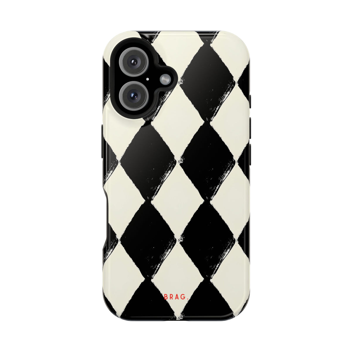 Ivory Harlequin Magnetic Impact-Resistant Phone Case