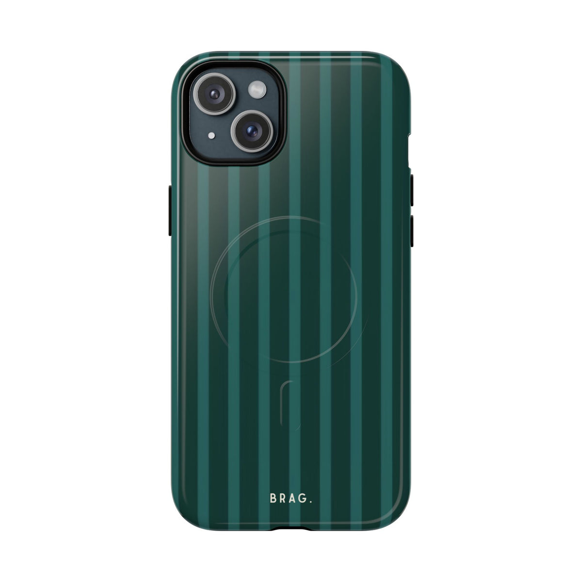 Forest Stripe MagSafe Tough Phone Case — Magnetic Protective Cover