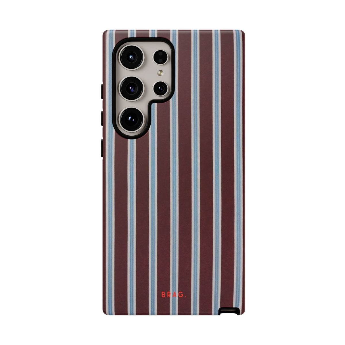 Maroon Lines Tough Phone Case – Shockproof Protective iPhone Cover