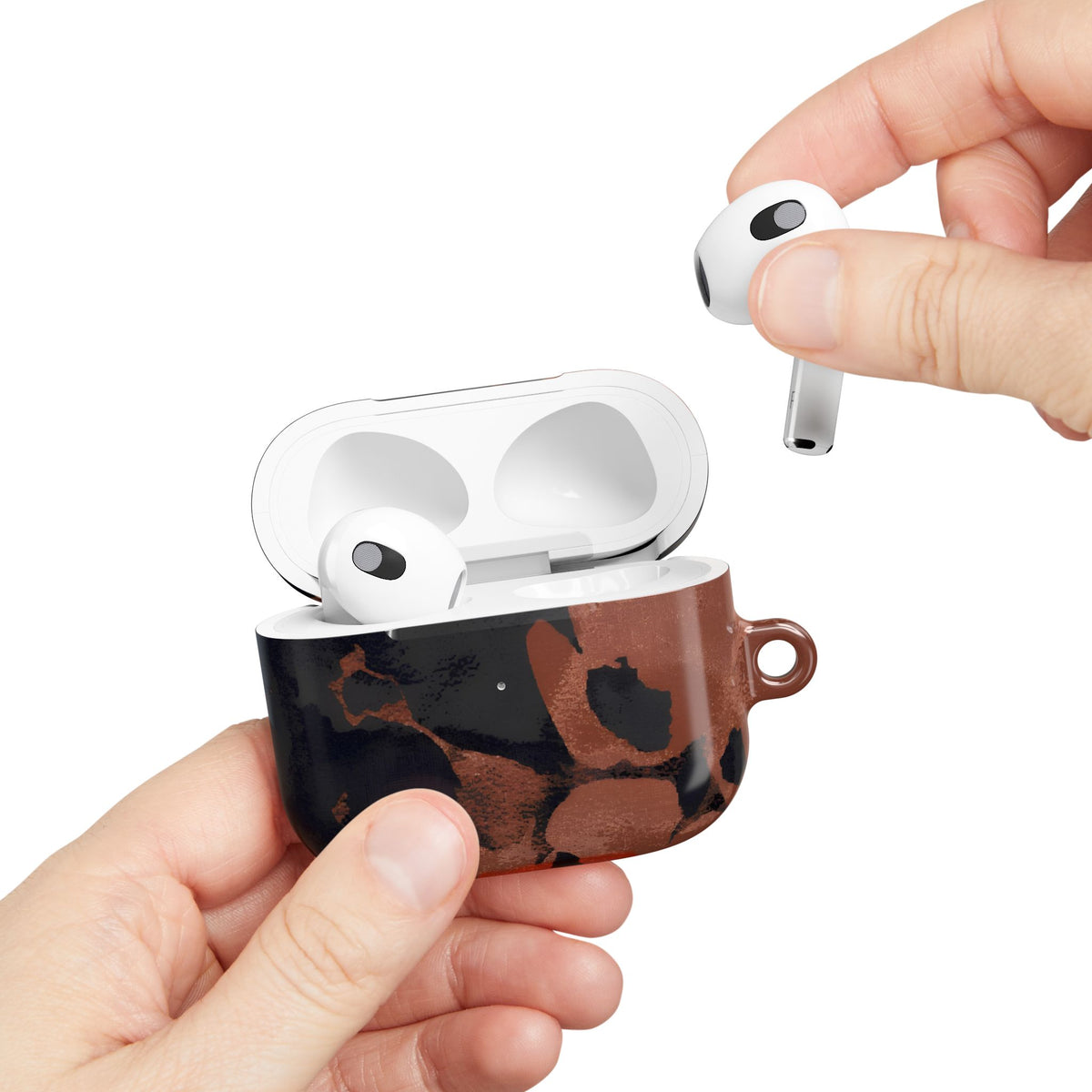 Terracotta Bloom AirPod Case – Slim Protective Charging Case