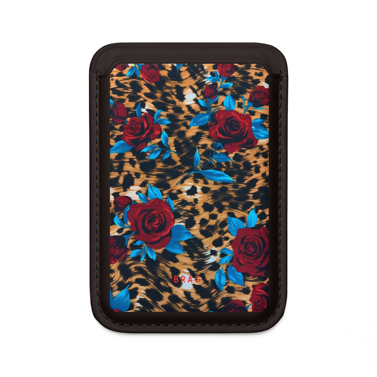Wild Rose MagSafe Vegan Wallet — Slim Phone Card Holder