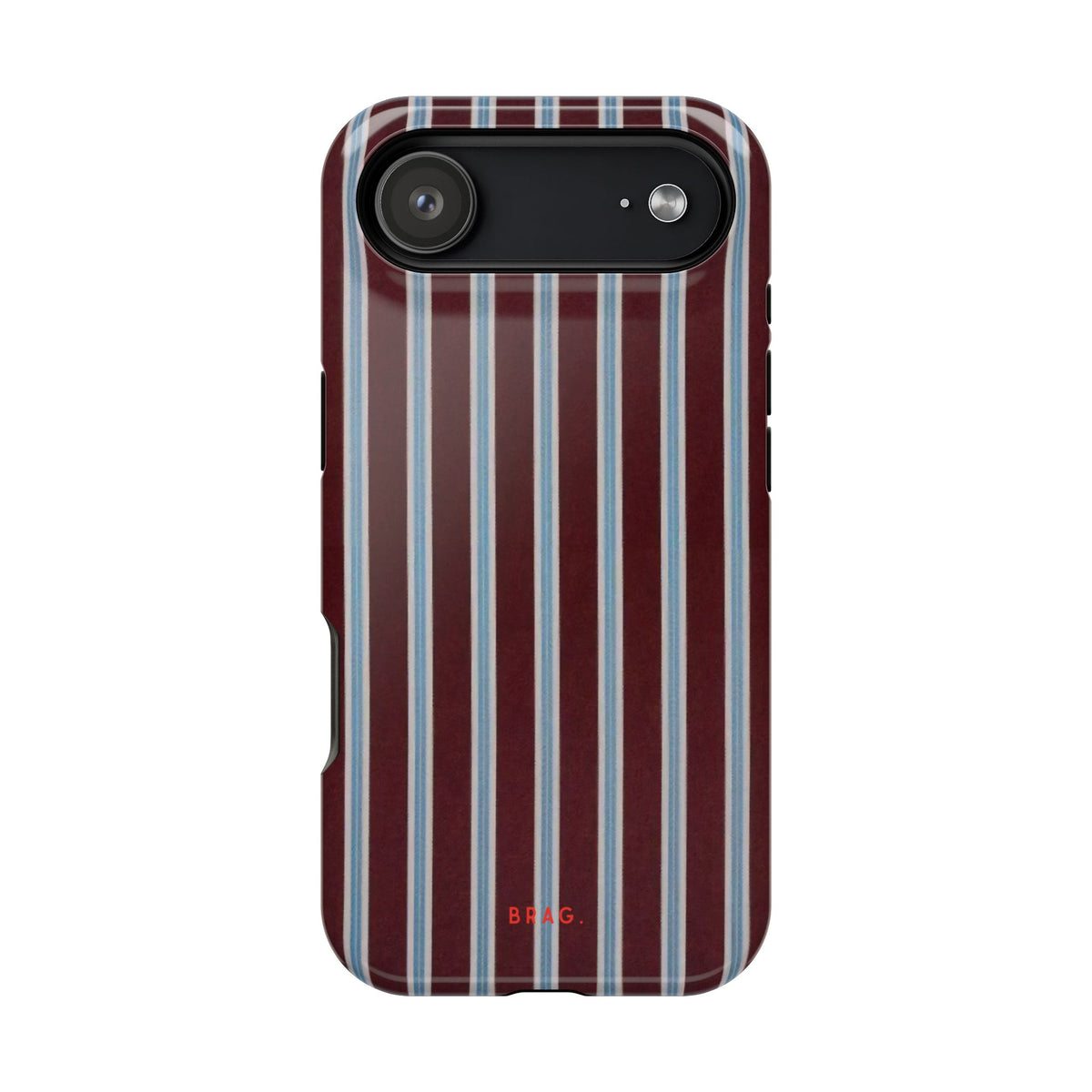 Maroon Lines Magnetic Impact-Resistant Phone Case