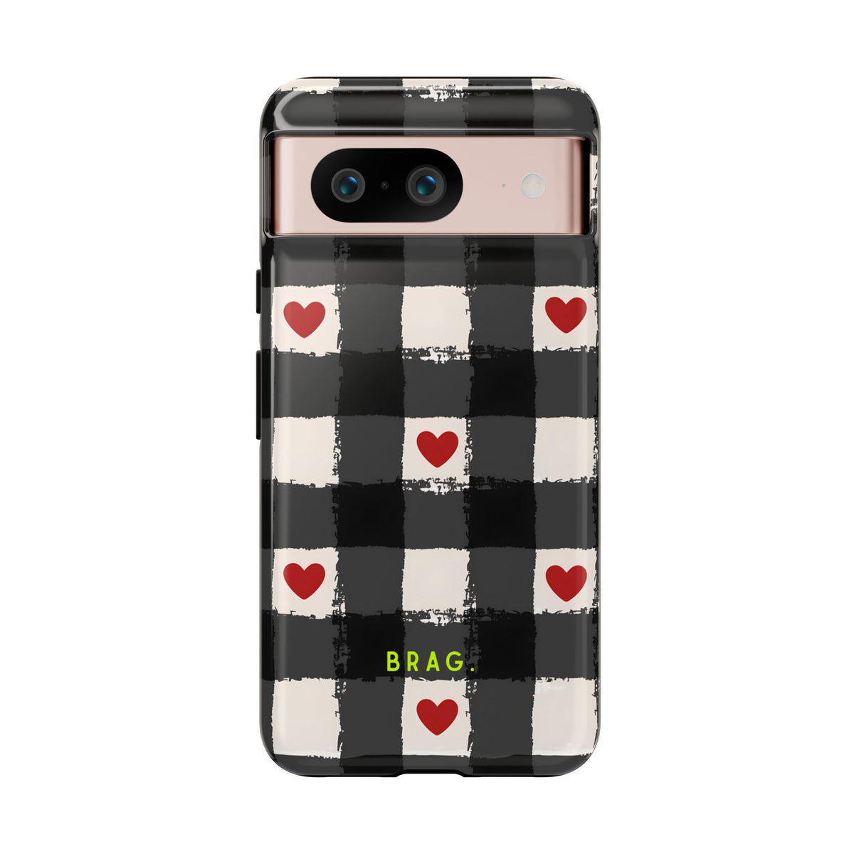 Lucky Heart Tough Phone Case – Shockproof Protective iPhone Cover