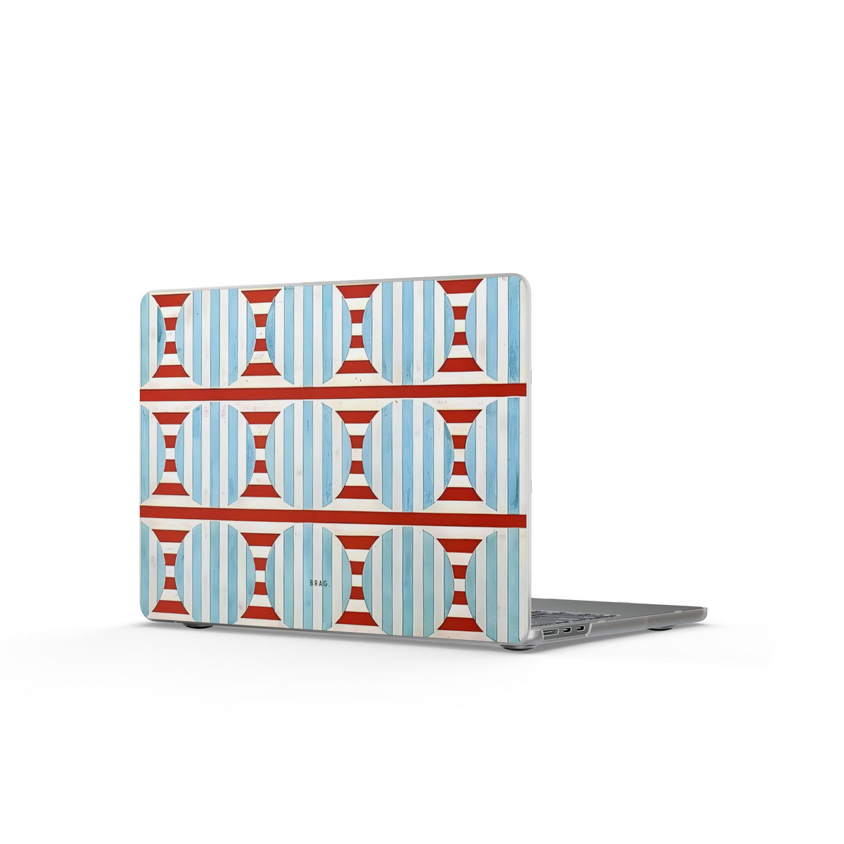 Riviera Stripe Matte MacBook Case — Slim Protective Laptop Cover
