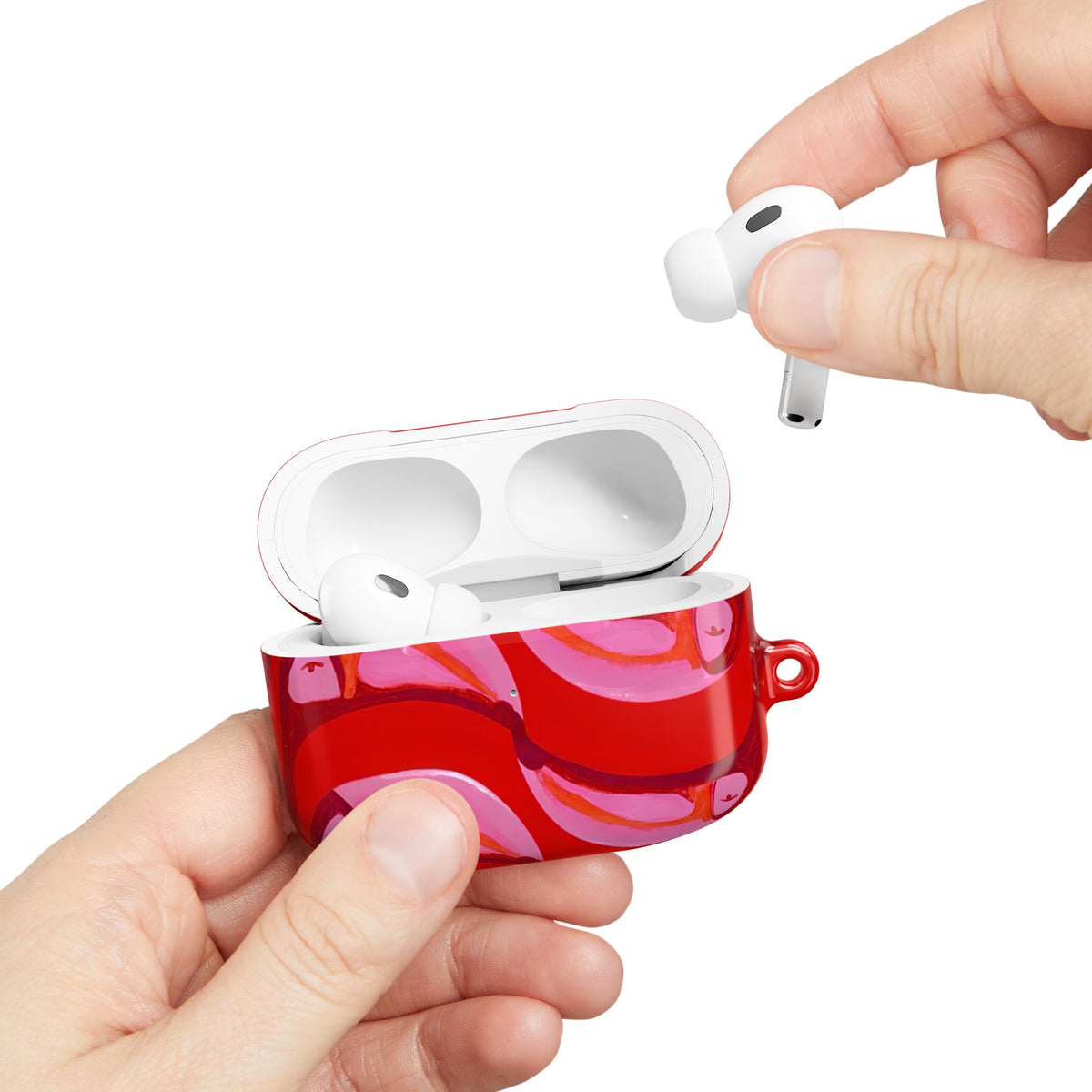 Pink Current AirPod Case – Slim Protective Charging Case