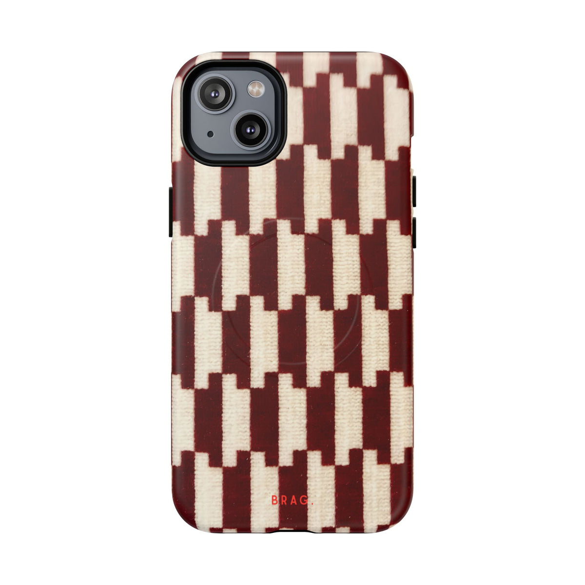 Wine & Cream MagSafe Tough Phone Case — Magnetic Protective Cover