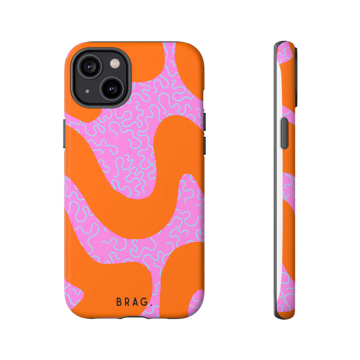 Coral Kiss Tough Phone Case – Shockproof Protective iPhone Cover