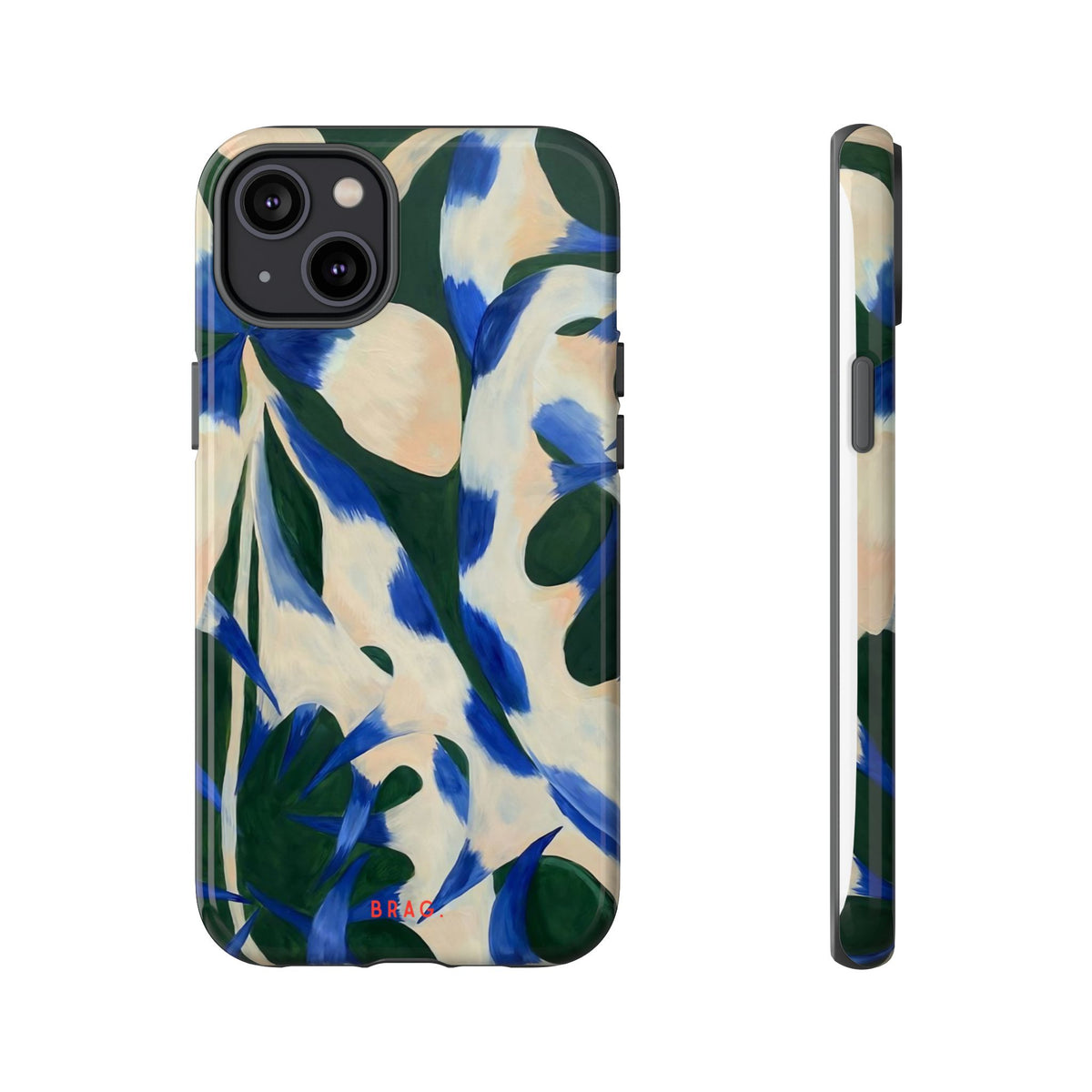 Blue Garden Tough Phone Case – Shockproof Protective iPhone Cover