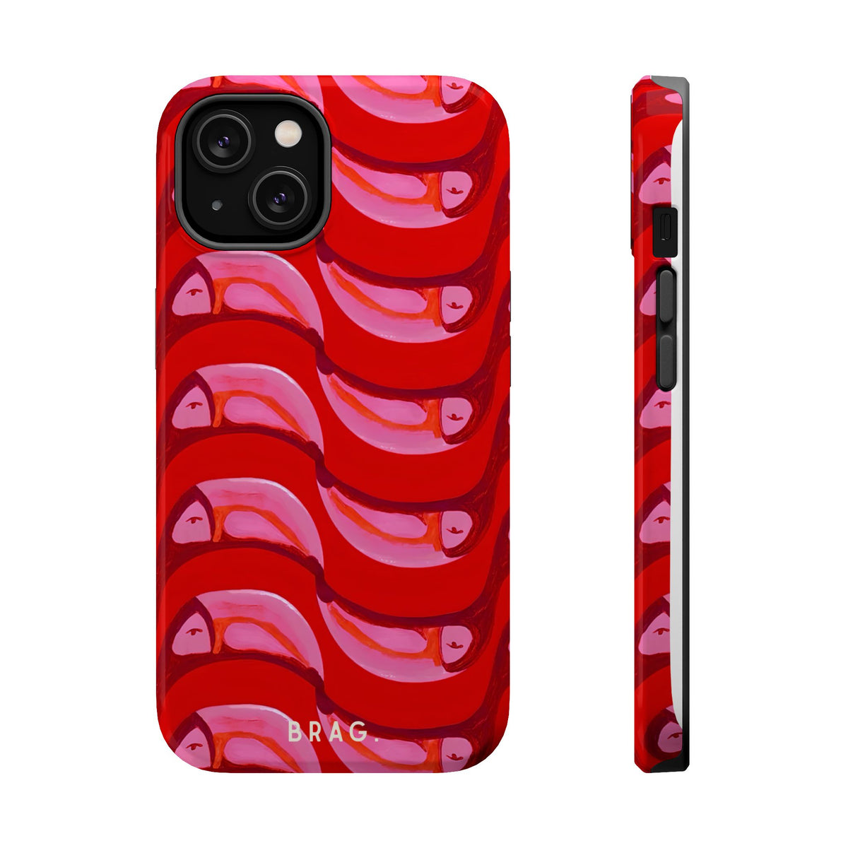 Pink Current Magnetic Impact-Resistant Phone Case