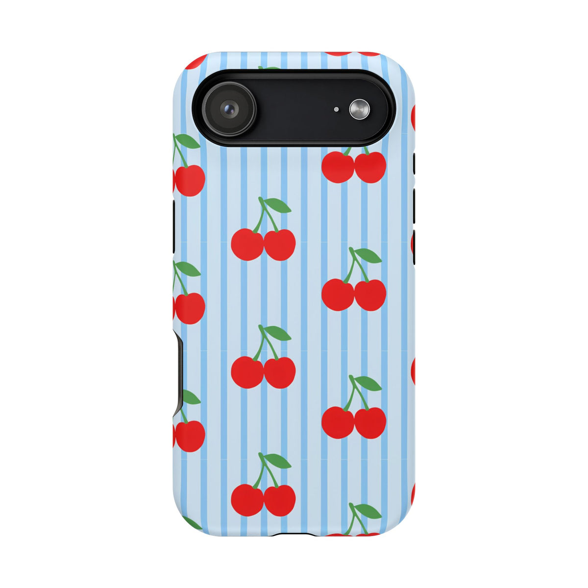 Sunday Market Magnetic Impact Phone Case — Blue Stripe Retro Design