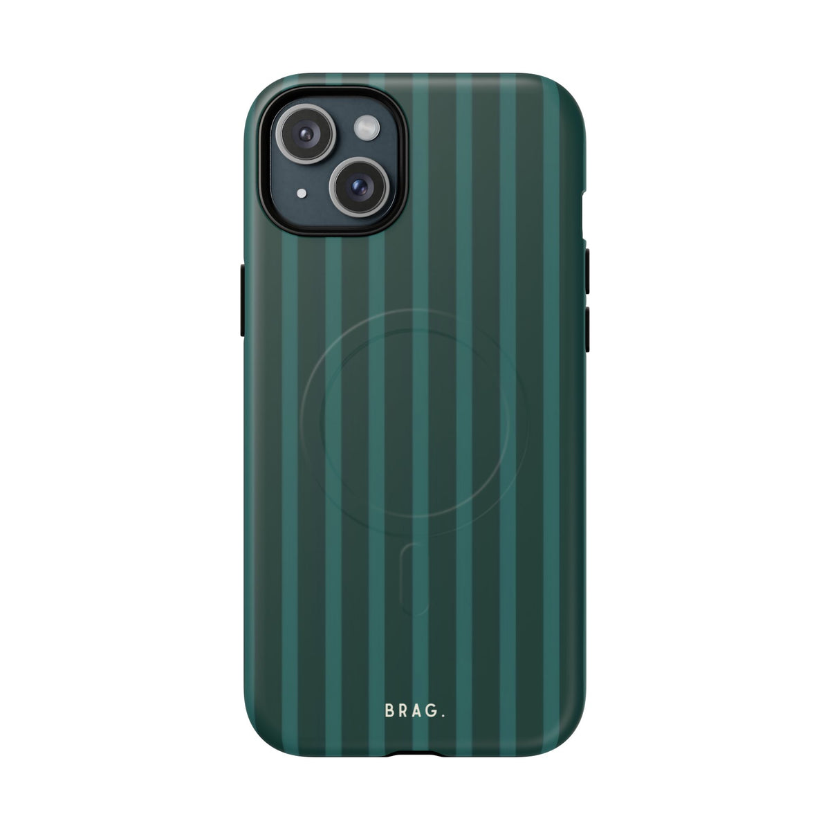 Forest Stripe MagSafe Tough Phone Case — Magnetic Protective Cover