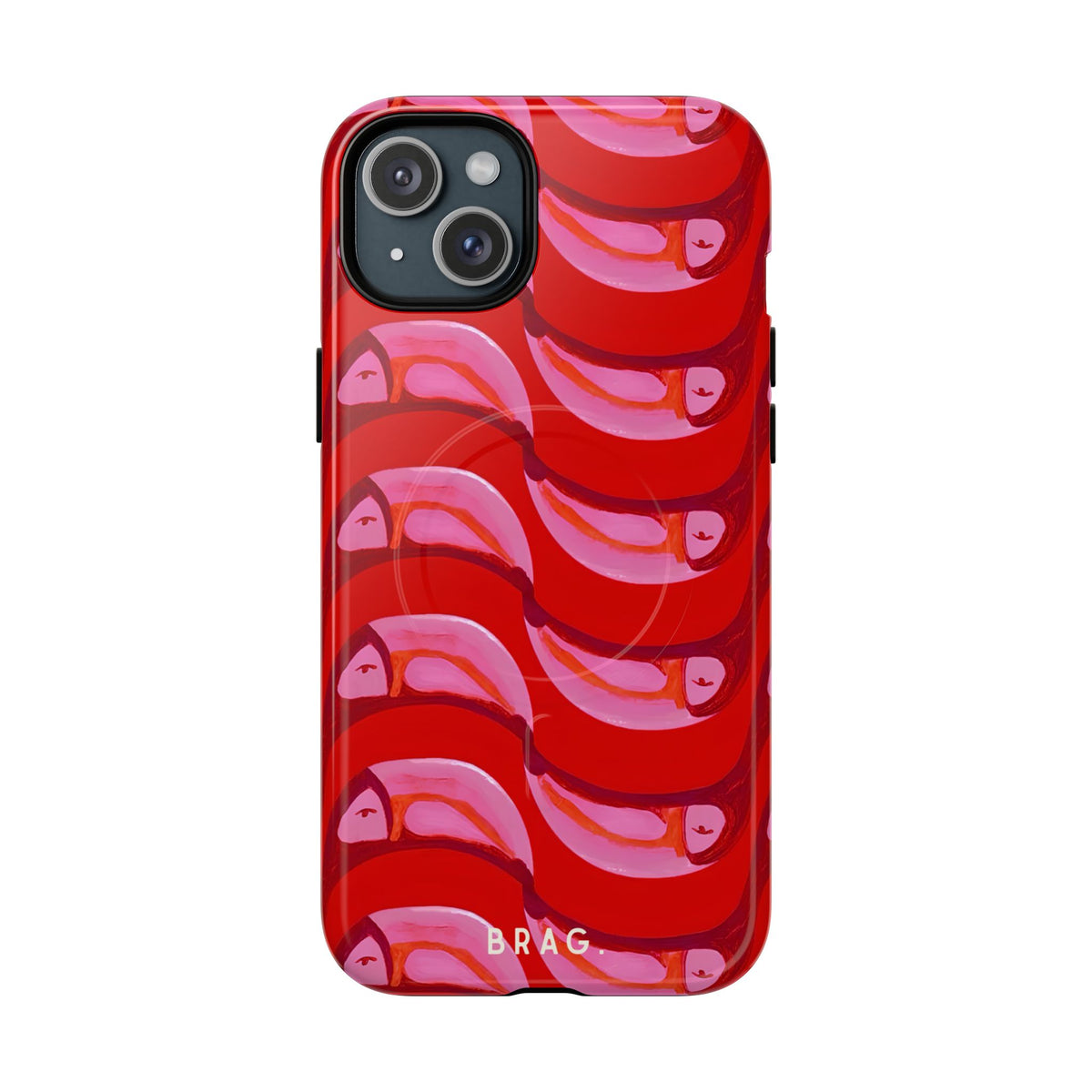 Pink Current MagSafe Tough Phone Case — Magnetic Protective Cover