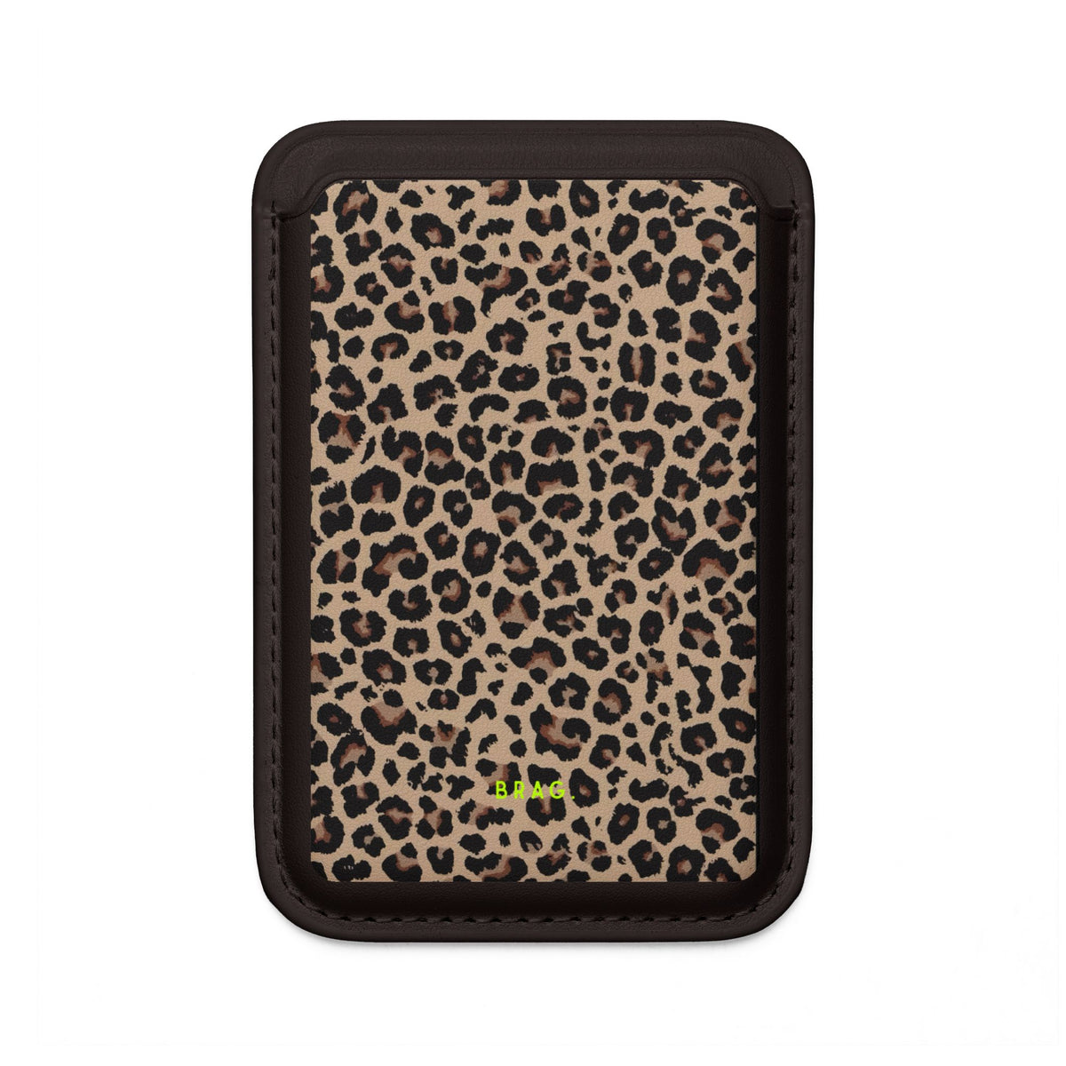 Snow Leopard MagSafe Vegan Wallet — Slim Phone Card Holder