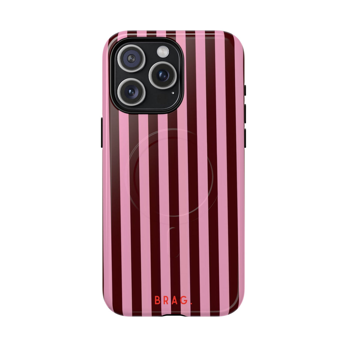 Candy Stripe MagSafe Tough Phone Case — Magnetic Protective Cover