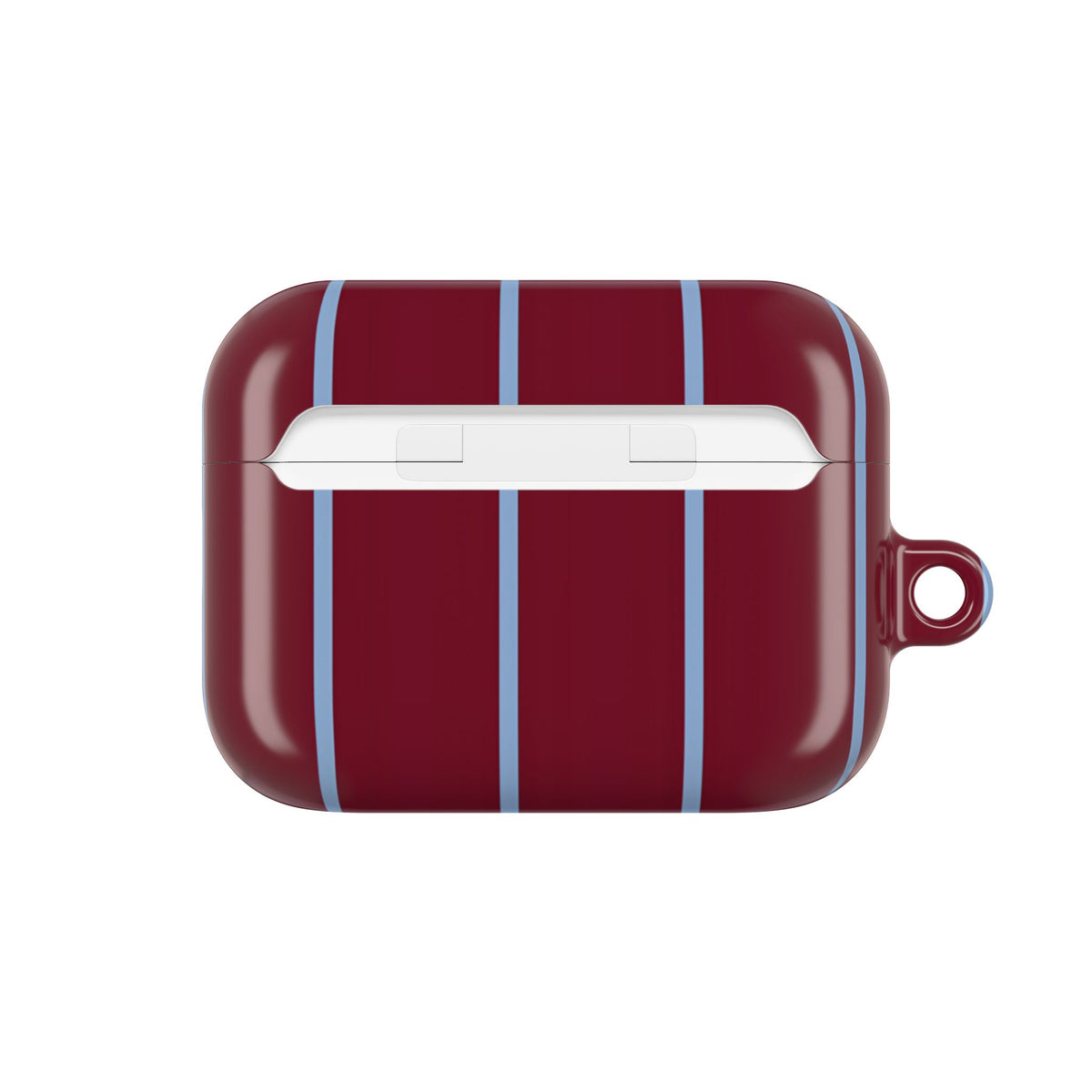 Bordeaux Stripe AirPod Case – Slim Protective Charging Case