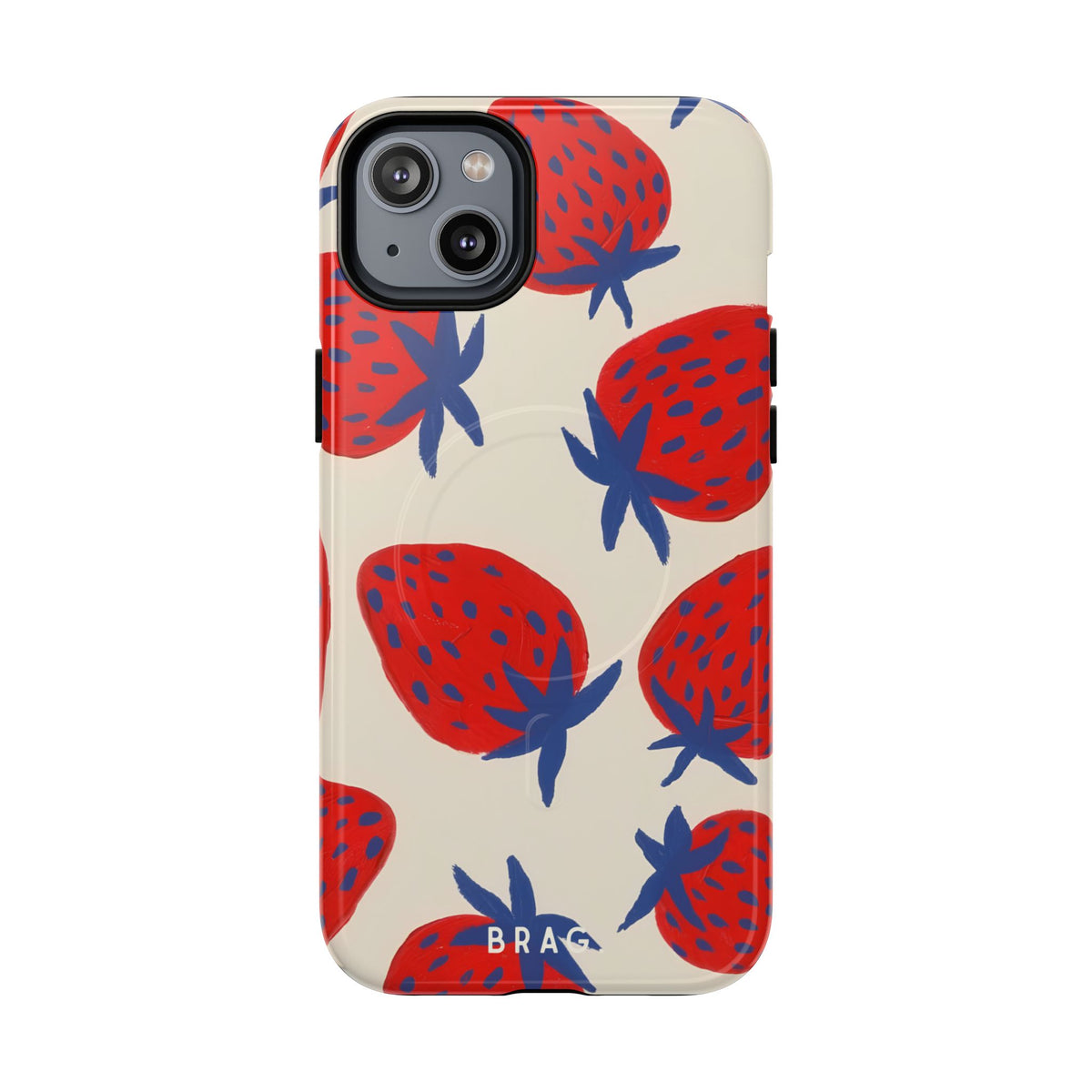 Strawberry Field MagSafe Tough Phone Case — Magnetic Protective Cover