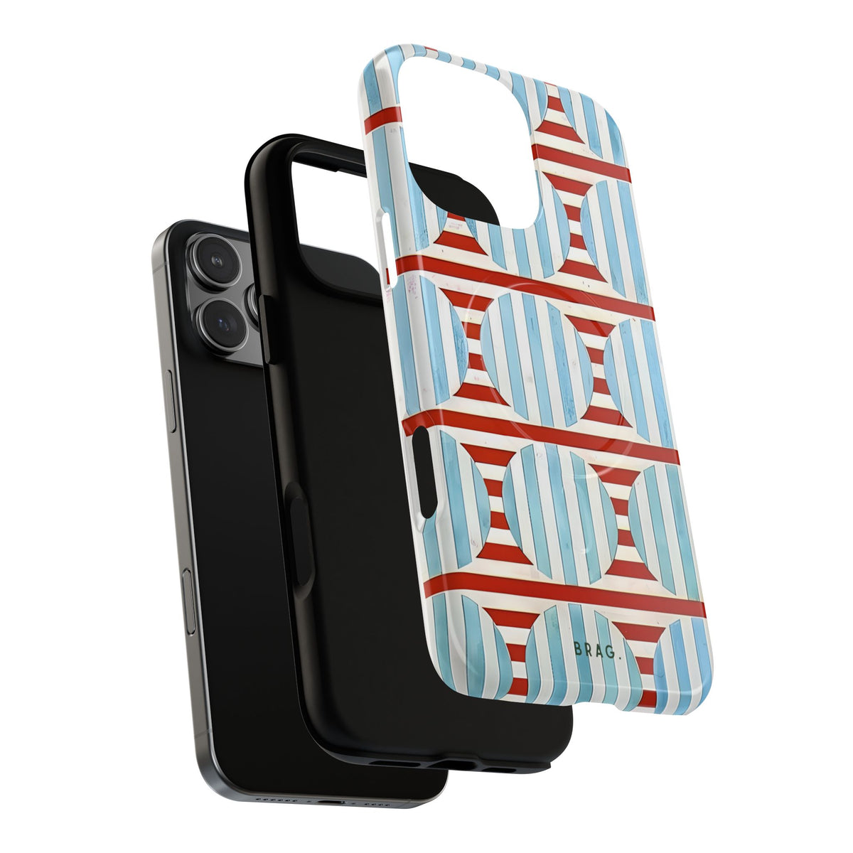 Riviera Stripe MagSafe Tough Phone Case — Magnetic Protective Cover