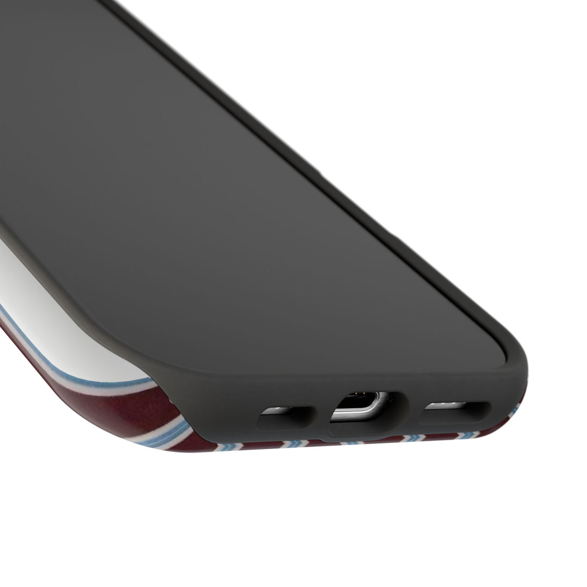 Maroon Lines Magnetic Impact-Resistant Phone Case