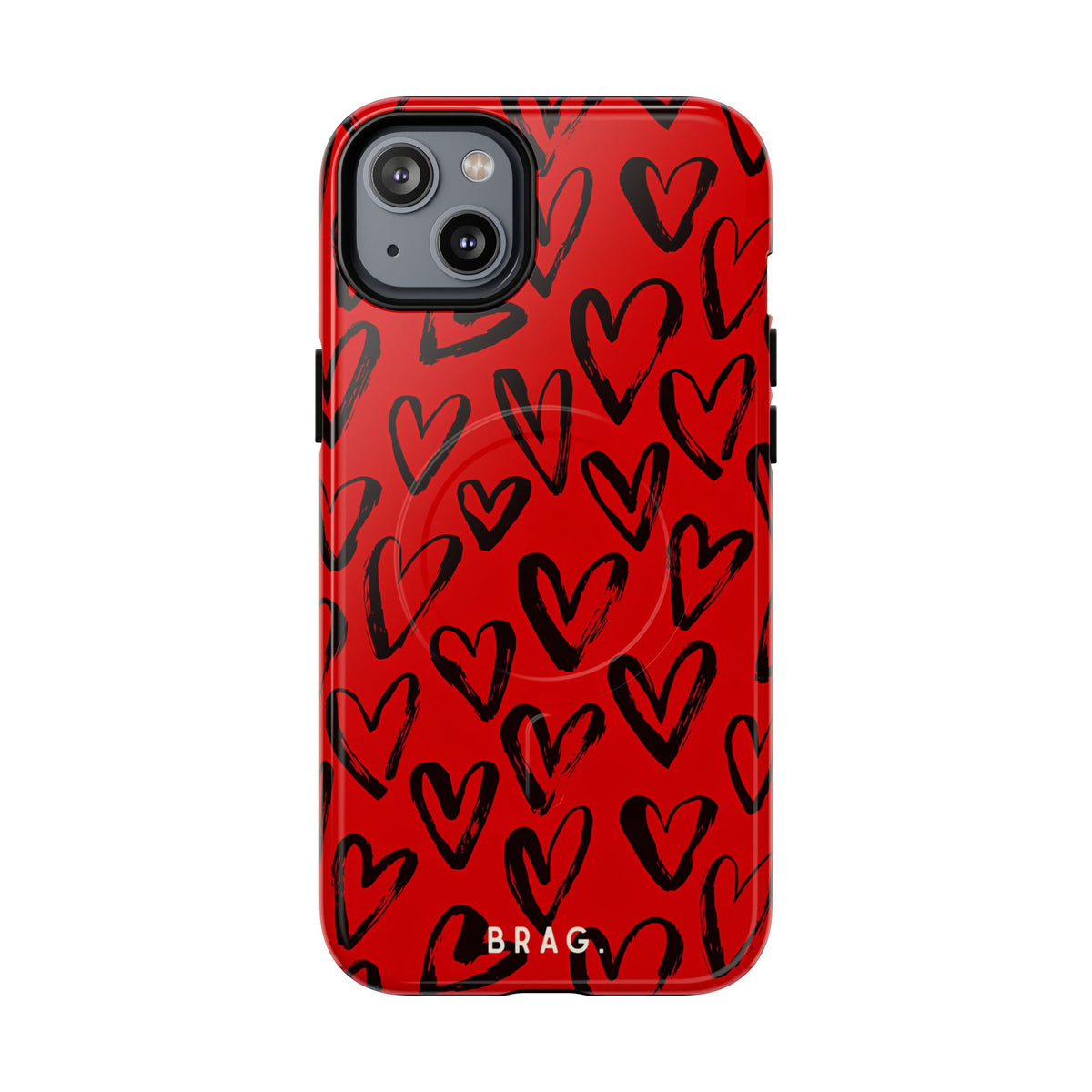 Fire Heart MagSafe Tough Phone Case — Magnetic Protective Cover
