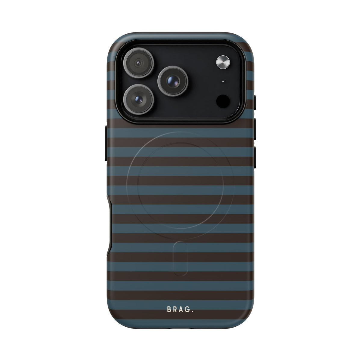 Seaside Stripe MagSafe Tough Phone Case — Magnetic Protective Cover