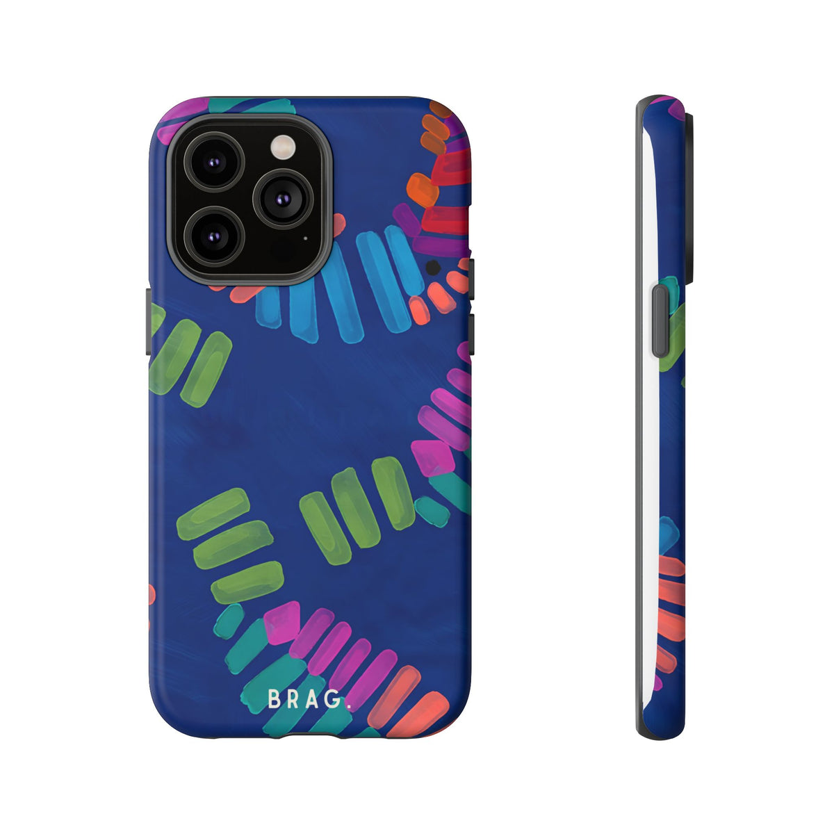 Blue Palm Tough Phone Case – Shockproof Protective iPhone Cover