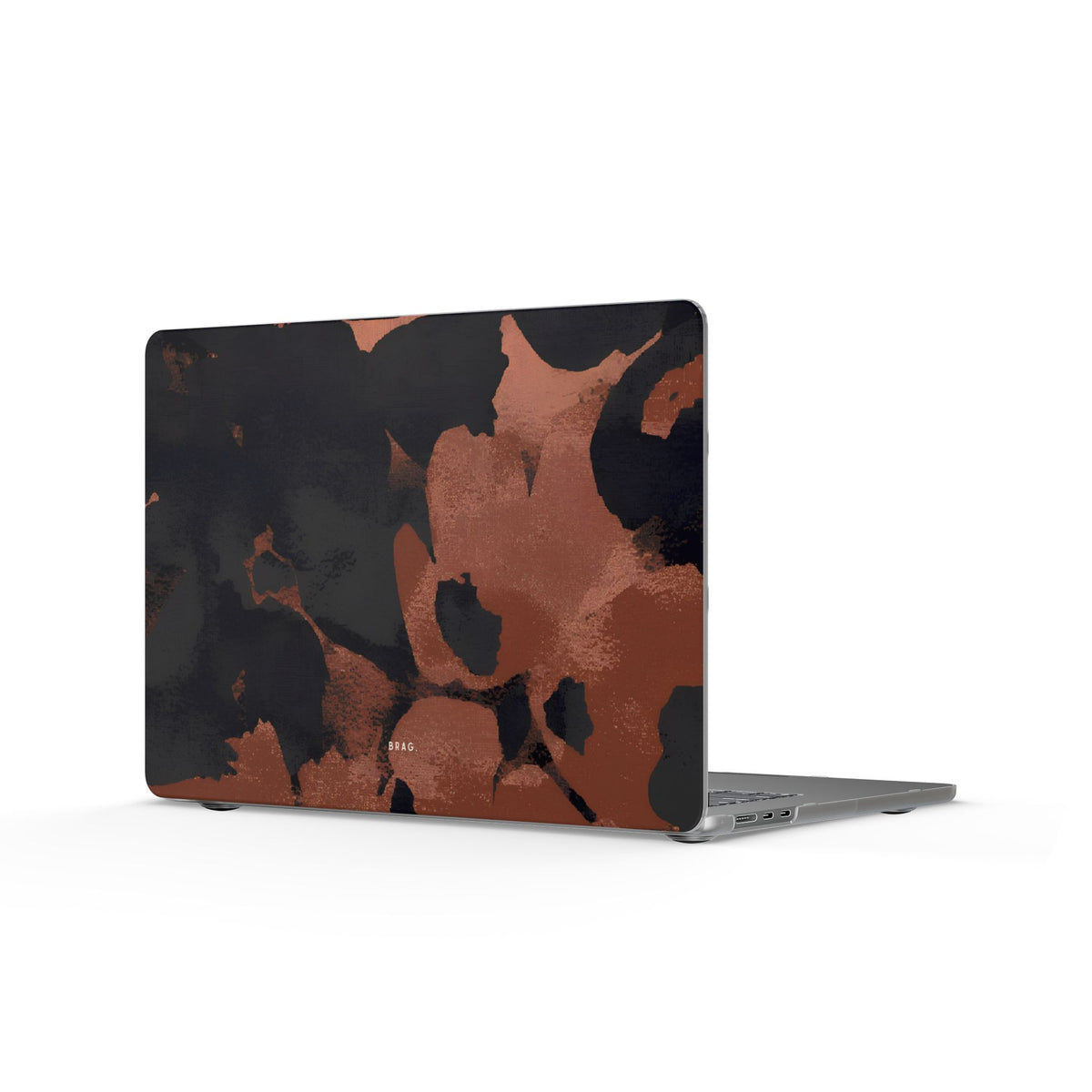Terracotta Bloom Matte MacBook Case — Slim Protective Laptop Cover