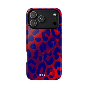 Electric Blue MagSafe Tough Phone Case — Magnetic Protective Cover