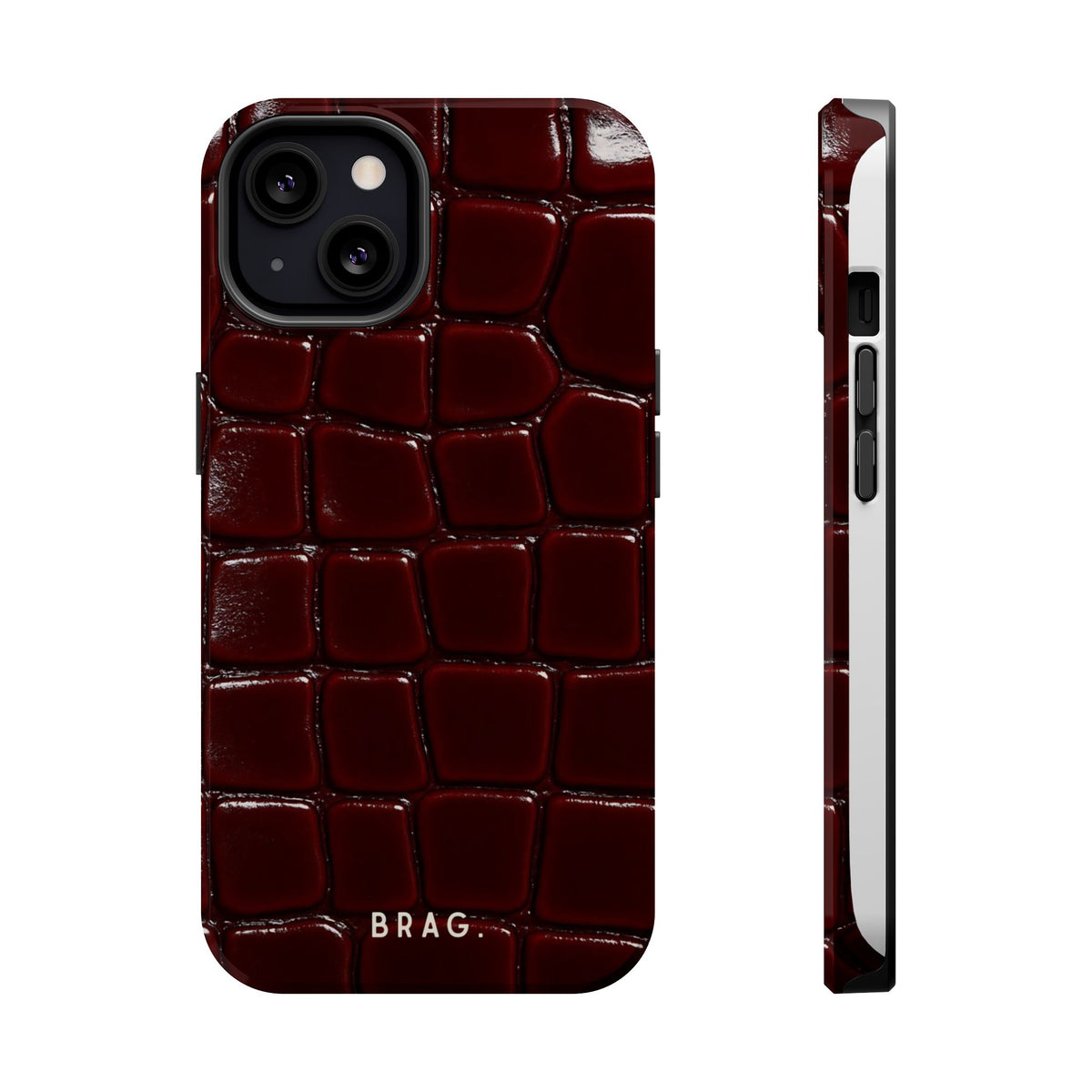 Cherry Leather Magnetic Impact-Resistant Phone Case