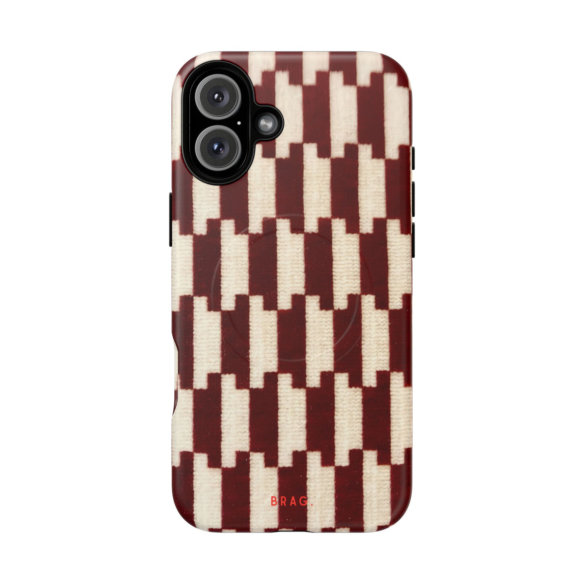 Wine & Cream MagSafe Tough Phone Case — Magnetic Protective Cover