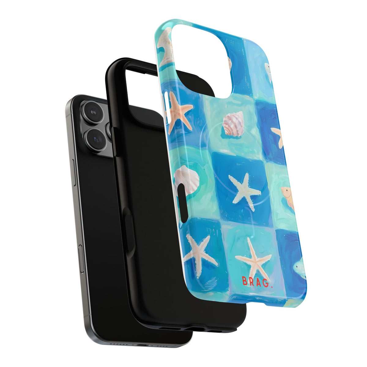 Saltwater Tiles MagSafe Tough Phone Case — Magnetic Protective Cover