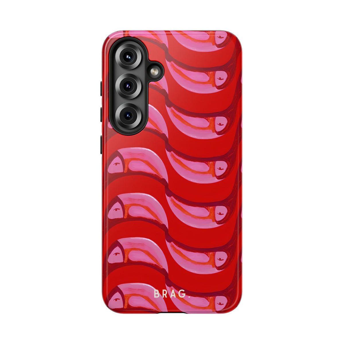Pink Current Tough Phone Case – Shockproof Protective iPhone Cover
