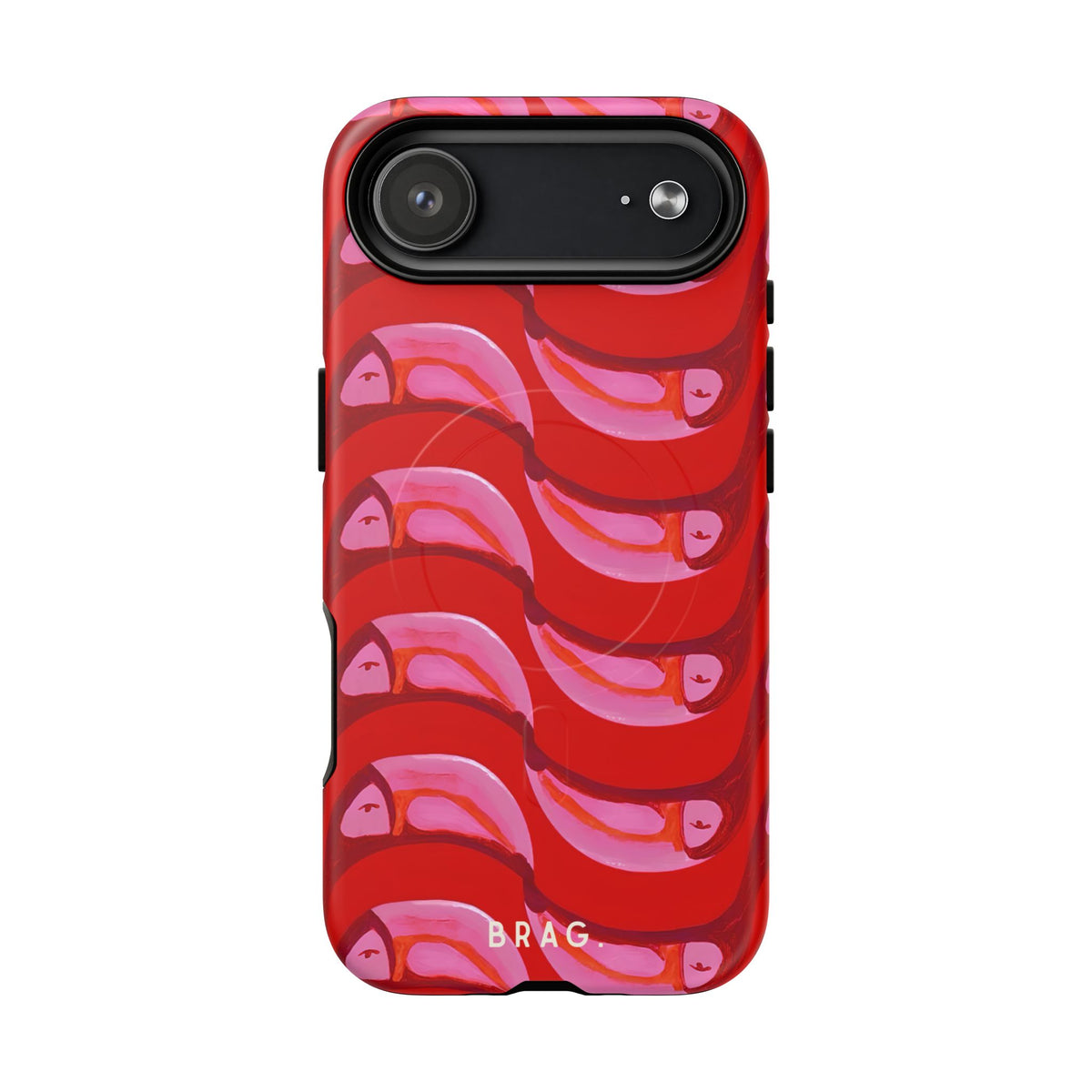 Pink Current MagSafe Tough Phone Case — Magnetic Protective Cover