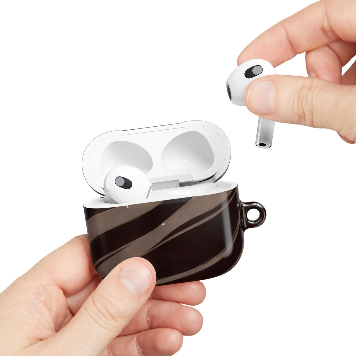 Zebra Wave AirPod Case – Slim Protective Charging Case