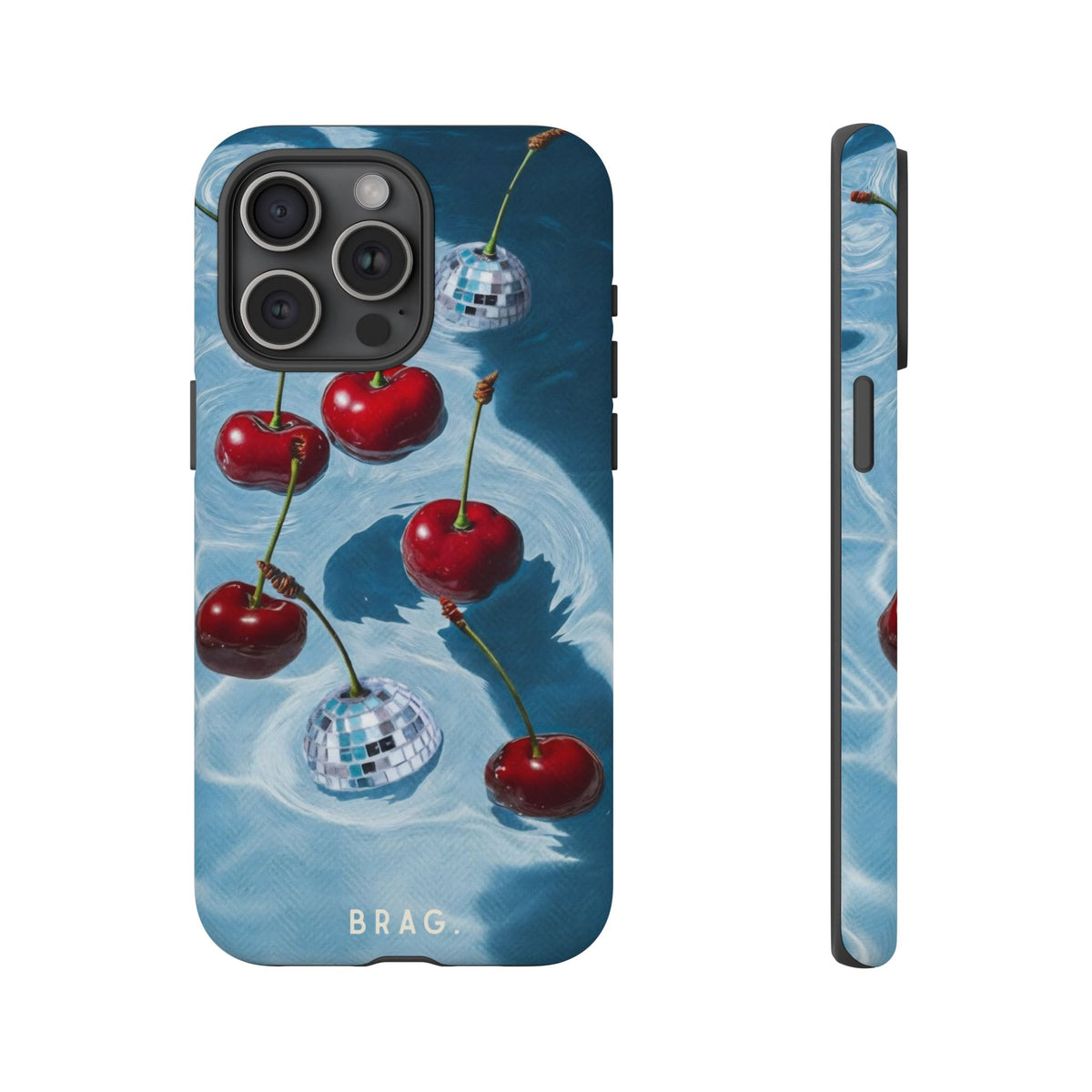 Cherry Ice Tough Phone Case – Shockproof Protective iPhone Cover