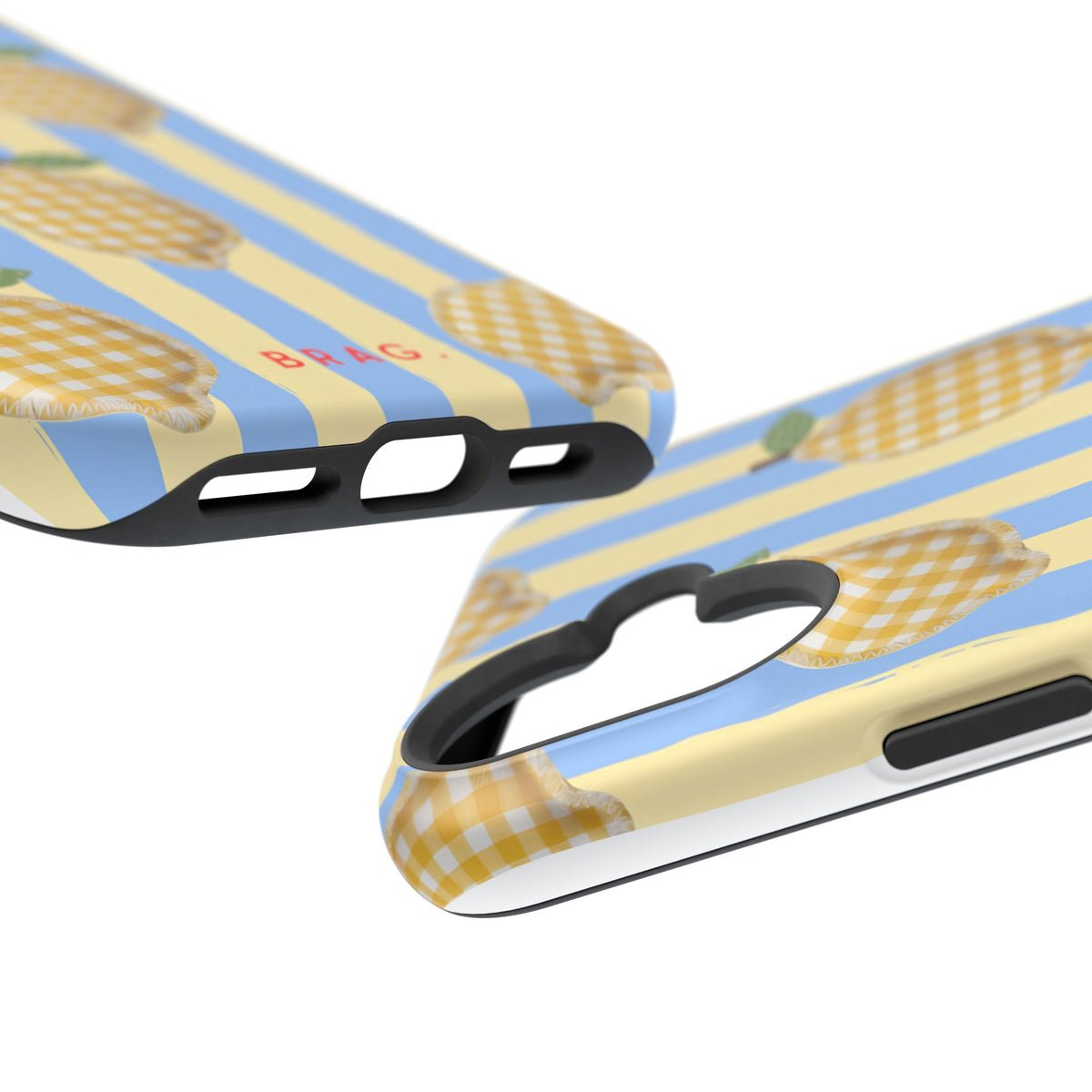 Lemon checks Magnetic Impact-Resistant Phone Case