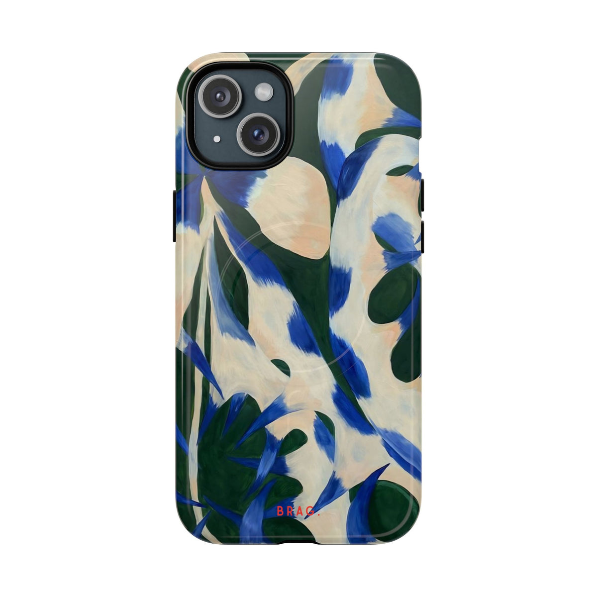 Blue Garden MagSafe Tough Phone Case — Magnetic Protective Cover