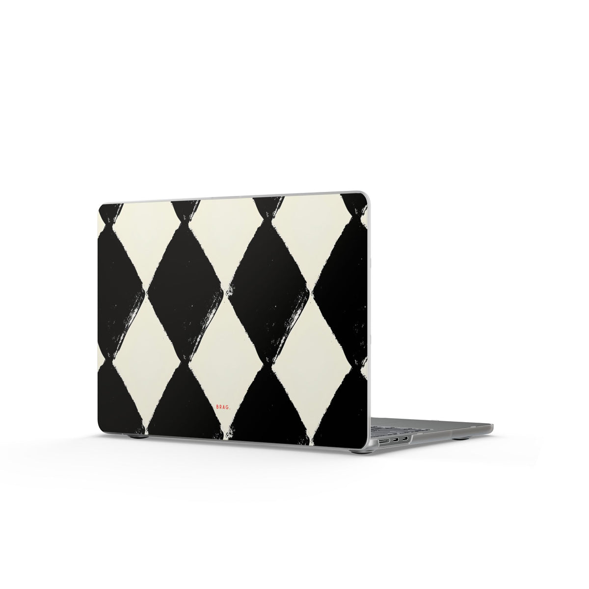 Ivory Harlequin Matte MacBook Case — Slim Protective Laptop Cover