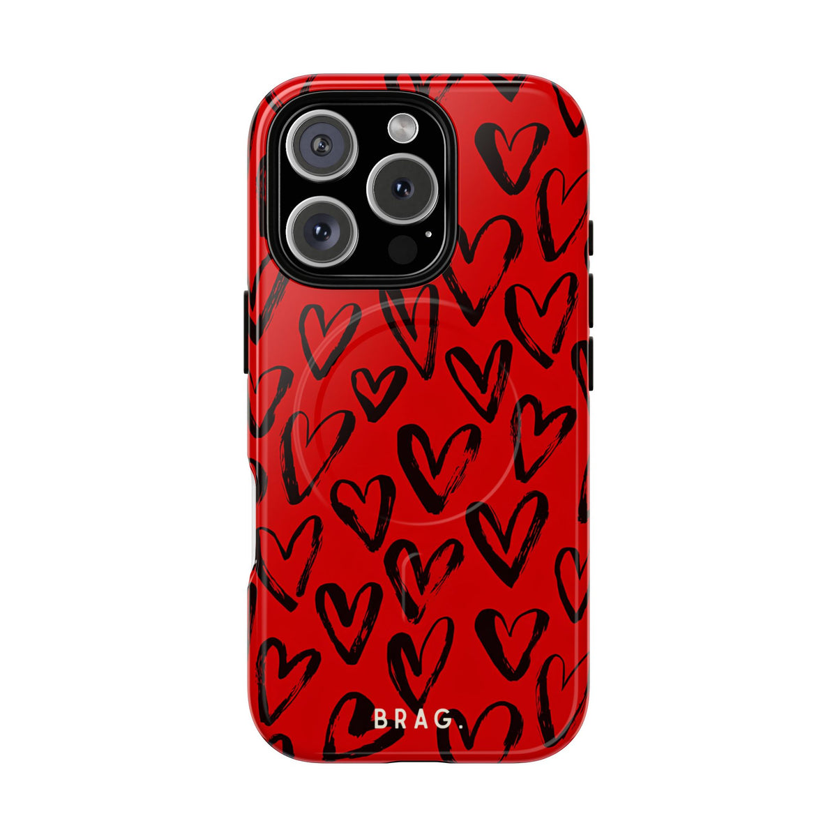 Fire Heart MagSafe Tough Phone Case — Magnetic Protective Cover