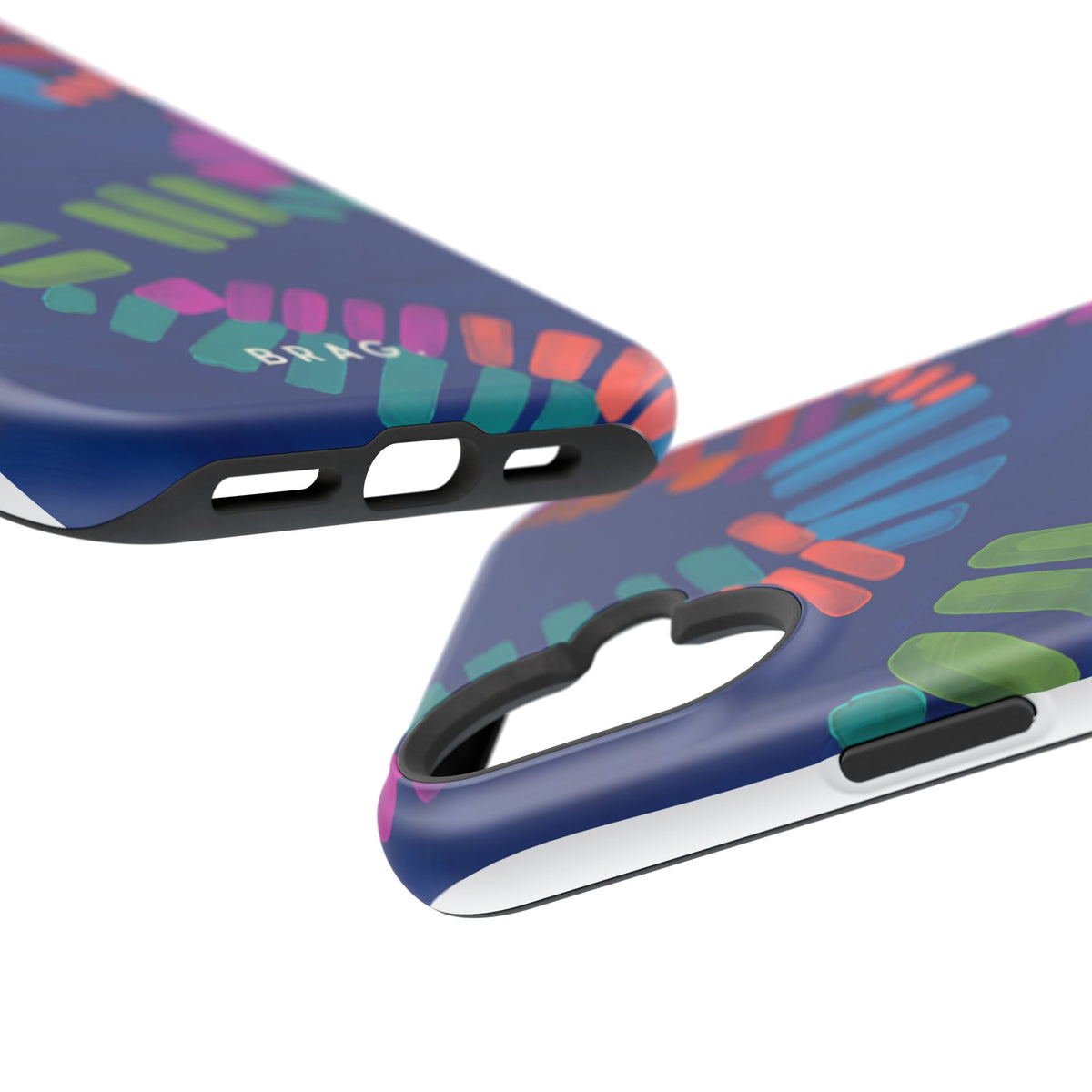 Blue Palm Magnetic Impact-Resistant Phone Case