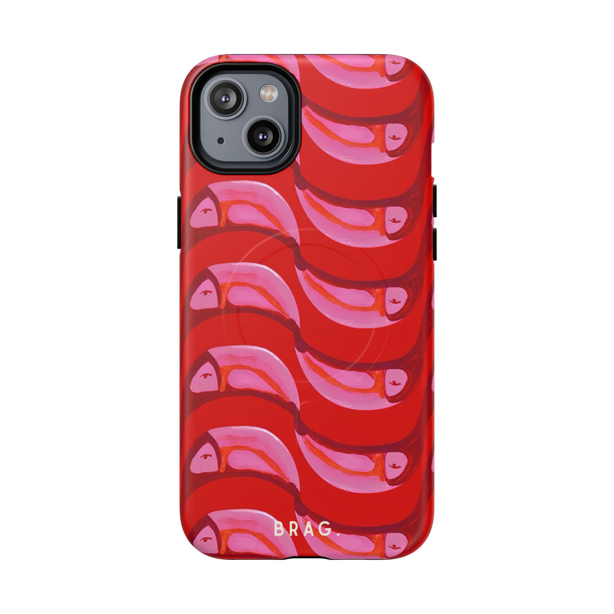 Pink Current MagSafe Tough Phone Case — Magnetic Protective Cover
