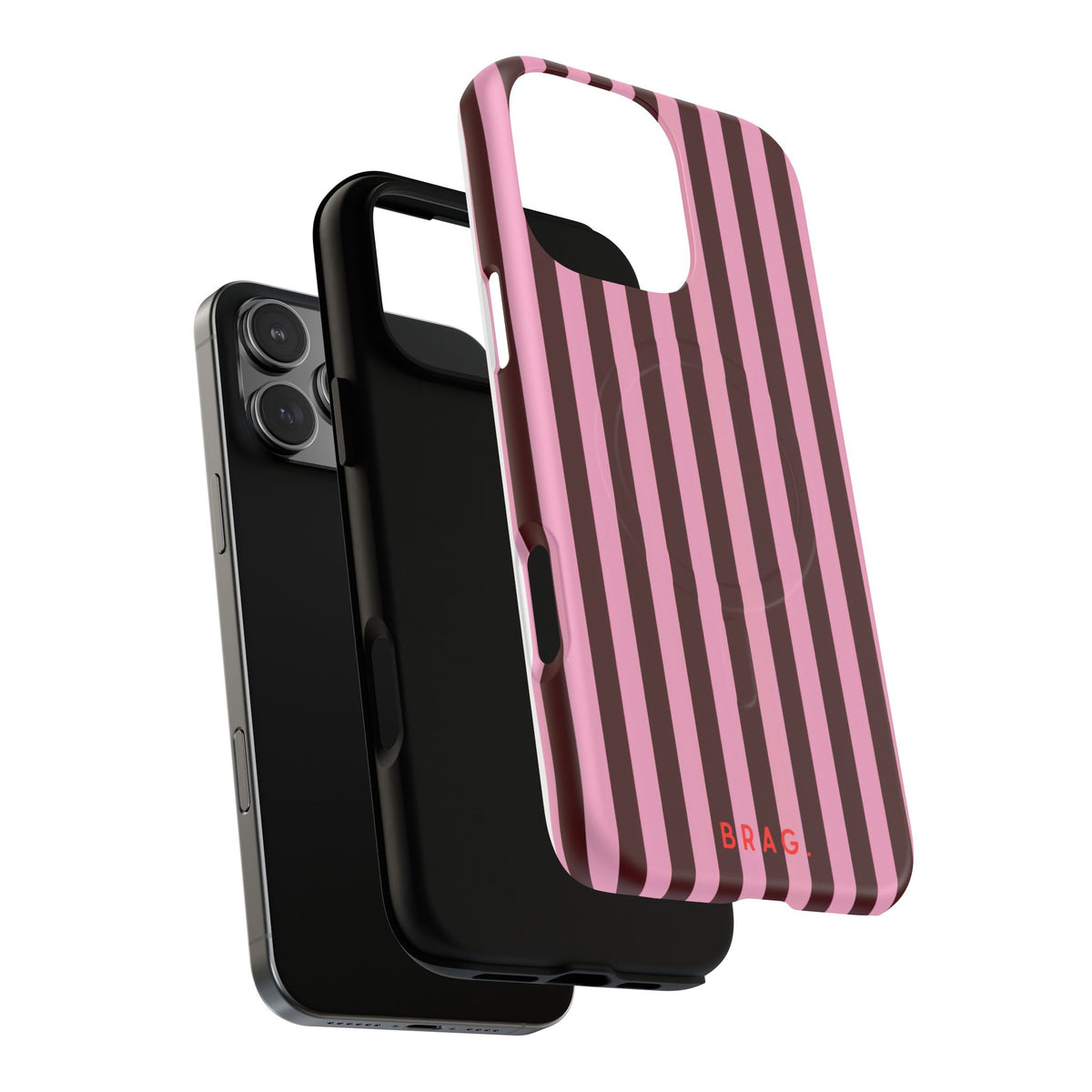 Candy Stripe MagSafe Tough Phone Case — Magnetic Protective Cover
