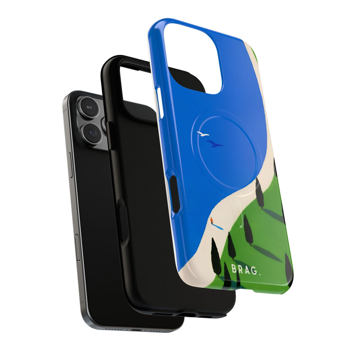 Blue Escape MagSafe Tough Phone Case — Magnetic Protective Cover