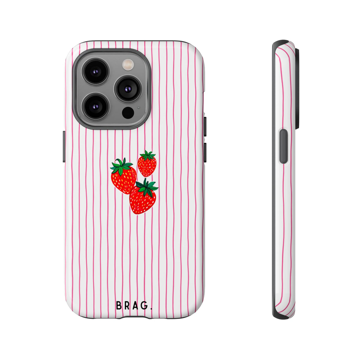 Berry Kiss Tough Phone Case – Shockproof Protective iPhone Cover