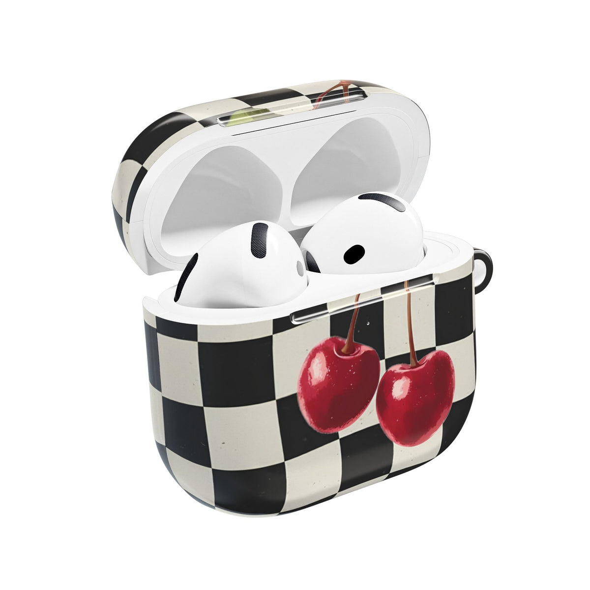 Cherry Check AirPod Case – Slim Protective Charging Case