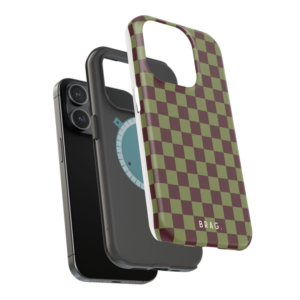Lucky Check Magnetic Impact-Resistant Phone Case