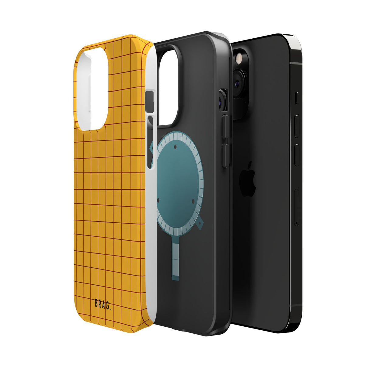 Cheese Grid Magnetic Impact-Resistant Phone Case
