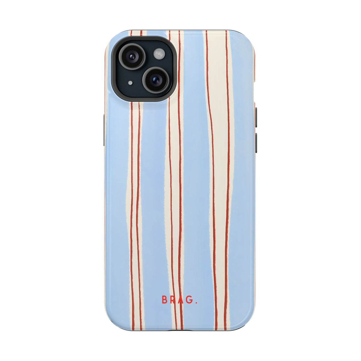 Blue Linen Magnetic Impact-Resistant Phone Case